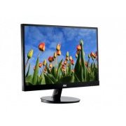Monitor LED AOC 21.5 Polegadas Full HD Slim sem Borda Conexão VGA DVI padrão Vesa
