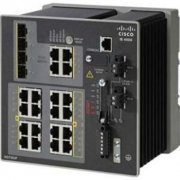 Switch Ethernet industrial Cisco IE-4000-16GT 16 x 10/100/1000 + 4 x SFP Gigabit Combo - montável em trilho DIN - DC Power