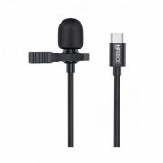 HREBOS Microfone de lapela USB C 1.5m Omnidirecional ...