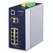 Planet Switch Industrial 8 Portas IP30 SNMP 8-Port 10/100/1000T 802.3at PoE + 2-Port 100/1000X SFP Managed Switch