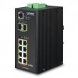 Planet Switch Industrial 8 Portas 8-Port 10/100/1000T 802.3af PoE + 2-Port 100/1000X SFP Managed Switch