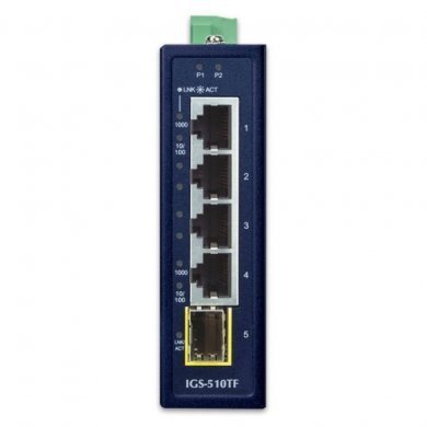 IGS-510TF Planet Switch Industrial 4 Portas Gigabit