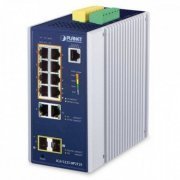 Planet Switch L2+ 8-Port 10/100/1000T POE + 2-Port 10/100/1000T + 2-Port 1G/2.5G SFP Industrial gerenciável 80
