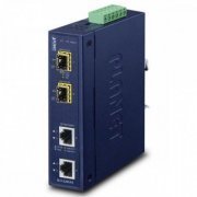 Planet Conversor de Midia Industrial IGT-2205AT 2-Port 10/100/1000T To 2-Port 100/1000/2500X SFP