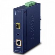Planet Conversor de Midia Industrial POE+ 802.3at 10/100/1000Base-T to 100/1000Base-X SFP Media Converter