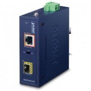 Planet Conversor de Midia Industrial POE+ 100/1000BASE-X to 10/100/1000BASE-T 802.3at