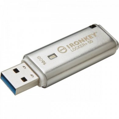 IKLP50/16GB Kingston Pendrive 16GB IronKey Locker+ criptografia