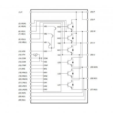 IM393-M6E CIPOS Tiny 600V 10A Módulo alimentação trifásico