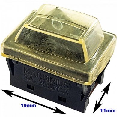 5x interruptor chave Margirus 2T com capa protetora