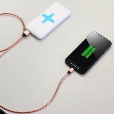 INX510RG ELG cabo micro USB blindado inox conector aluminio