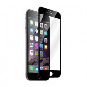 Pelicula 4D Vidro para Apple Iphone 7 Plus / 8 Plus, Borda Preta, Vidro Temperado