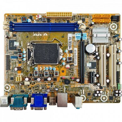 Placa mãe PCWARE LGA1155 H61 usada 100% funcional amarelo