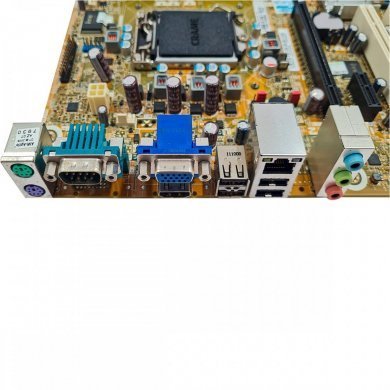 Placa mãe PCWARE LGA1155 H61 usada 100% funcional amarelo