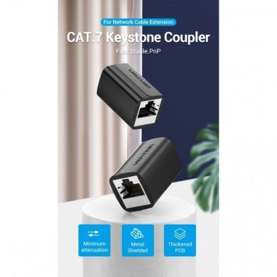 IPWBO Vention Emenda RJ45 CAT7 10Gbps blindado