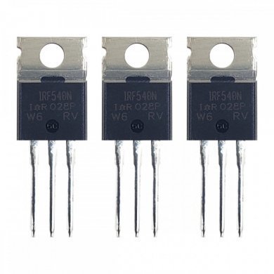 IRF540N Transistor Mosfet Canal N 100V 33A (kit 3 unidades)