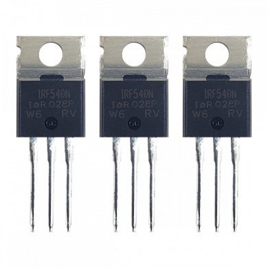 IRF540N Transistor Mosfet Canal N 100V 33A (kit 3 unidades)