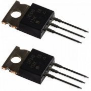 Transistor Mosfet N-CH 200V 18A TO220 (Kit 2x) Metalico original Vishay Semiconductor (Kit com 2 unidades)
