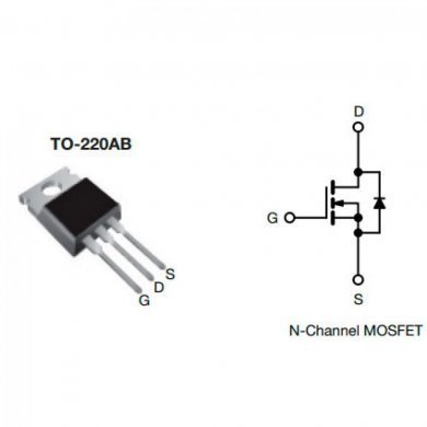 Power N-Channel Mosfet 500V 8A TO220AB
