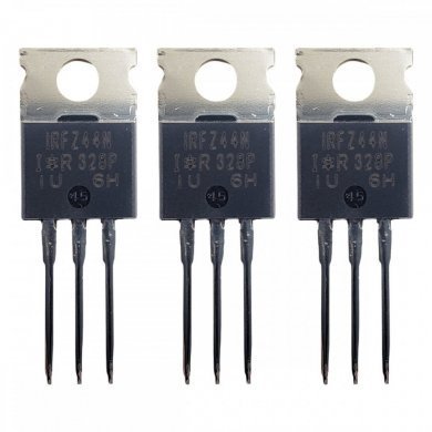 IRFZ44N 3x Transistor Mosfet IRFZ44N 55V 49A TO220 metálico
