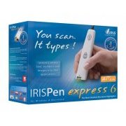 Scanner Manual Caneta IRISPen Express 6 Interface USB 2.0, Velocidade de leitura: 8 cm/s, Reconhece textos em até 128 idiomas, Escaneia e t