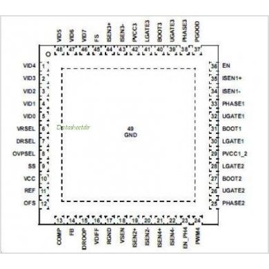 Ci PWM bulk controller QFN 48 ISL6312CRZ