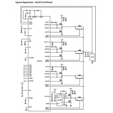 Ci PWM bulk controller QFN 48 ISL6312CRZ