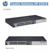 HP Switch ProCurve E2510-24 24x 10/100 RJ45 + 2x Gigabit Combo RJ45 ou Fibra (descontinuado)