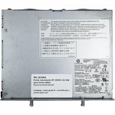 J9306A Fonte redundante HP 1500W 12V 50A para Switch J9091