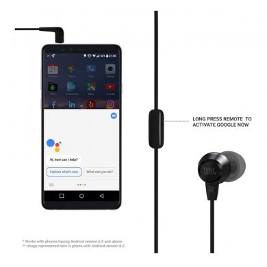 JBL fone de ouvido C50HI in-ear preto