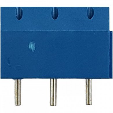 Borne KRE 3 vias plástico azul 10mm (Kit 10x und)