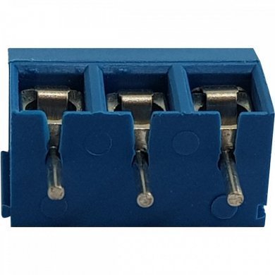 Borne KRE 3 vias plástico azul 10mm (Kit 10x und)