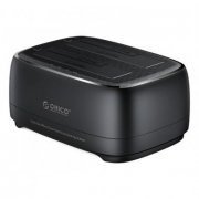 Orico Dock Station 2 baias SATA 2.5/3.5 USB-C com capacidade para até 36tb (2x 18Tb)