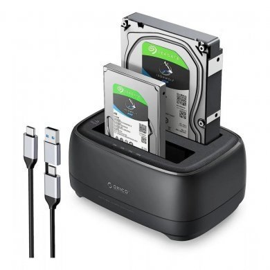 JC-DD28U3-C Orico Dock Station 2 baias SATA 2.5/3.5 USB-C