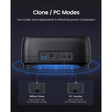 JC-DD28U3-C Orico Dock Station 2 baias SATA 2.5/3.5 USB-C