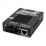 Conversor de Midia Transition Networks 10/100Base TX para 100Base FX Converte RJ45 para 1310NM SM SC 20KM