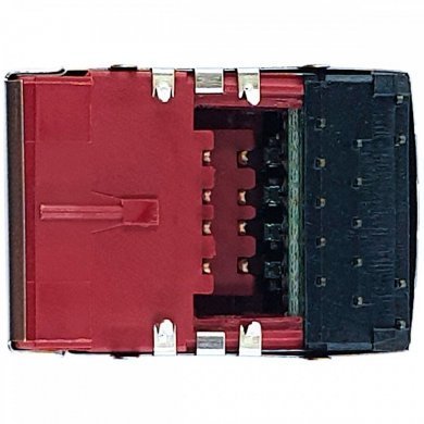 JFM38U1M-F1VF-4F Conector USB e RJ45 integrado placa mãe (Kit 5x)