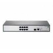 Switch HP 1910-8G-PoE+ 8 Portas 10/100/1000 RJ-45, 1 porta SFP de 1000 Mbps, Produção até 13.4 milhões de pps,