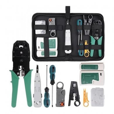 JL-TK01 Kit Ferramentas de Rede 10 em 1 com estojo