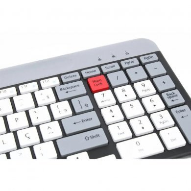 JP-09 Verde Teclado Ultrafino USB com apoio para celular