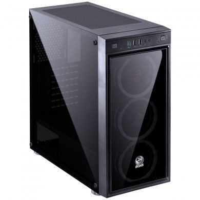JUPPT7C3FCV PCYes Gabinete Jupiter RGB Mid Tower Preto