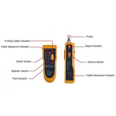JW-360 Kit Localizador e Testador de Cabos de Telecom RJ45