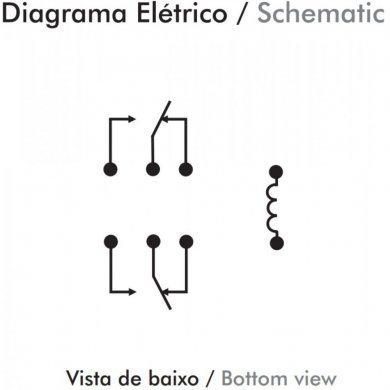 Relé Metaltex 24VCC 5A (Kit 2x unidade)