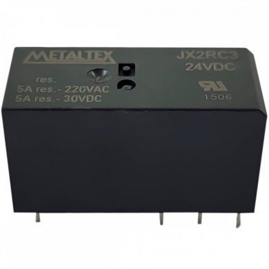 JX2RC3 Relé Metaltex 24VCC 5A (Kit 2x unidade)