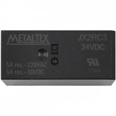Relé Metaltex 24VCC 5A (Kit 2x unidade)