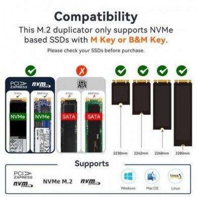 K3015P2 MAIWO Docking Station Tipo C para SSD M.2 NVME