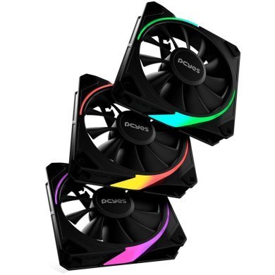 K3ARGBSF3BR Pcyes kit 3 cooler Sangue Frio 3 ARGB 120mm Black Vulcan