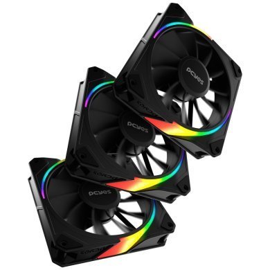 K3ARGBSF3RVBR Pcyes kit 3 cooler Sangue Frio 3 ARGB Reverse Black Vulcan