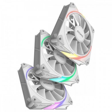 PCYes kit 3 cooler Sangue Frio 3 ARGB white ghost 120mm
