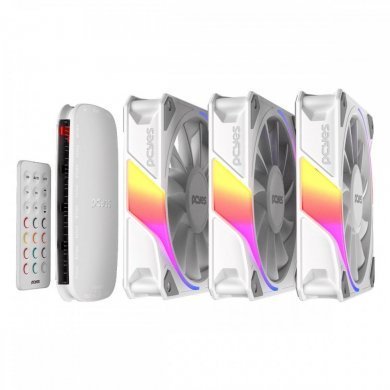 PCYes kit 3 cooler Sangue Frio 3 ARGB white ghost 120mm