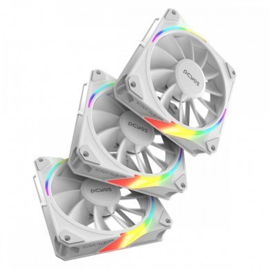 Pcyes kit 3 cooler Sangue Frio 3 ARGB Reverse White Ghost